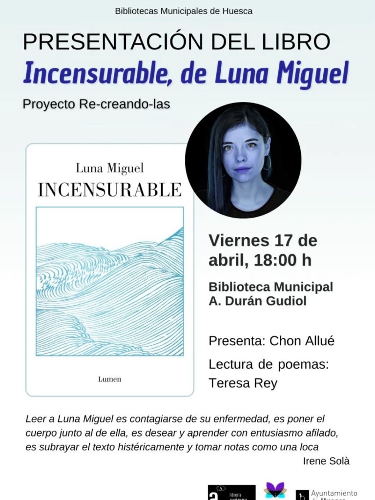 Luna Miguel presenta Incensurable